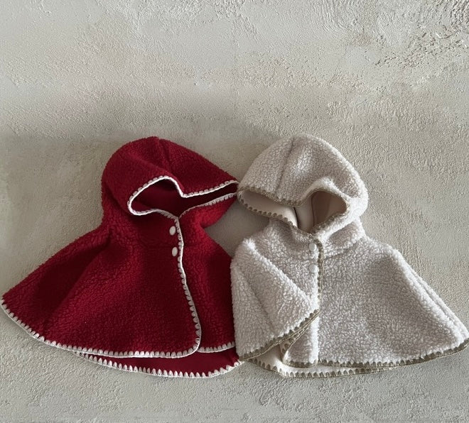 “Arctic sherpa” poncho
