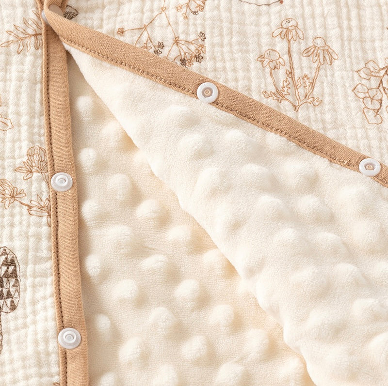 “Enchanted woods” cotton gauze poncho