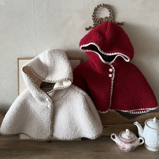 “Arctic sherpa” poncho