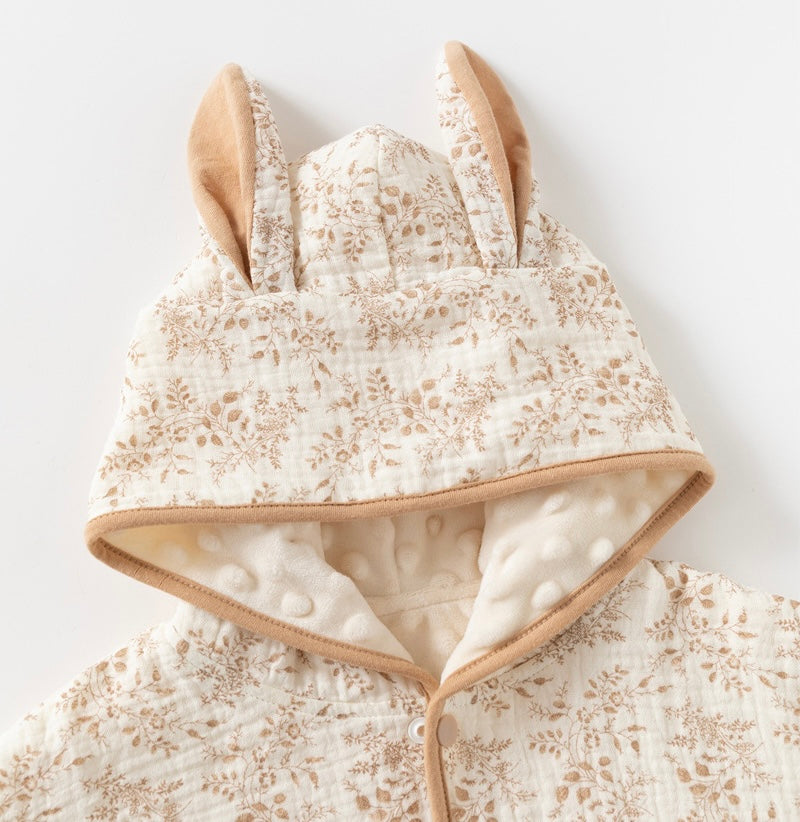 Cotton gauze poncho “Little Meadow”